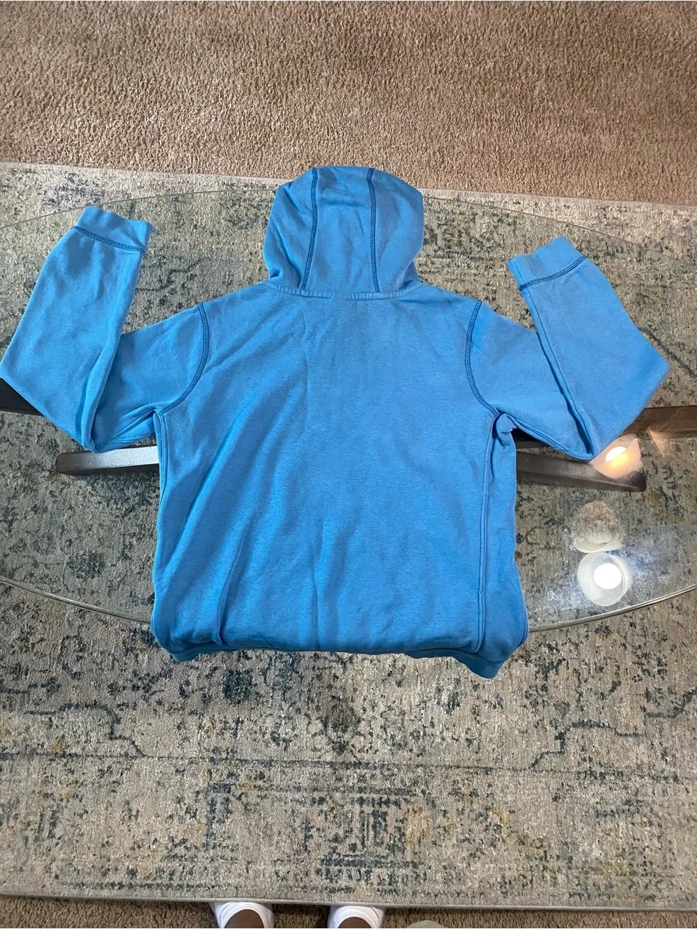 Nike Bright Blue Pullover Hoodie with Logo Tag